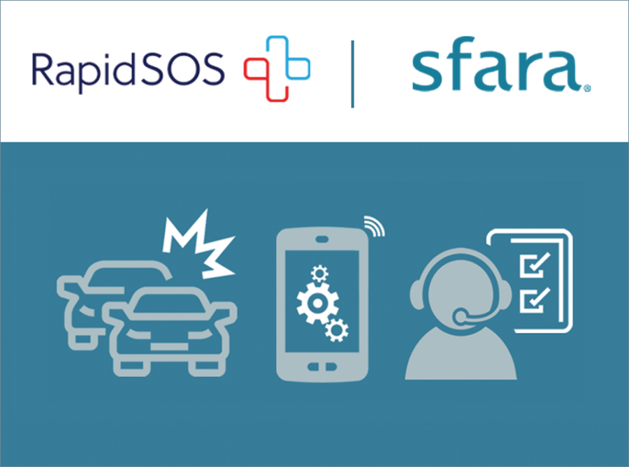 RapidSOS and Sfara partner to offer enterprises crash detection and emergency-response for easy integration into mobile apps